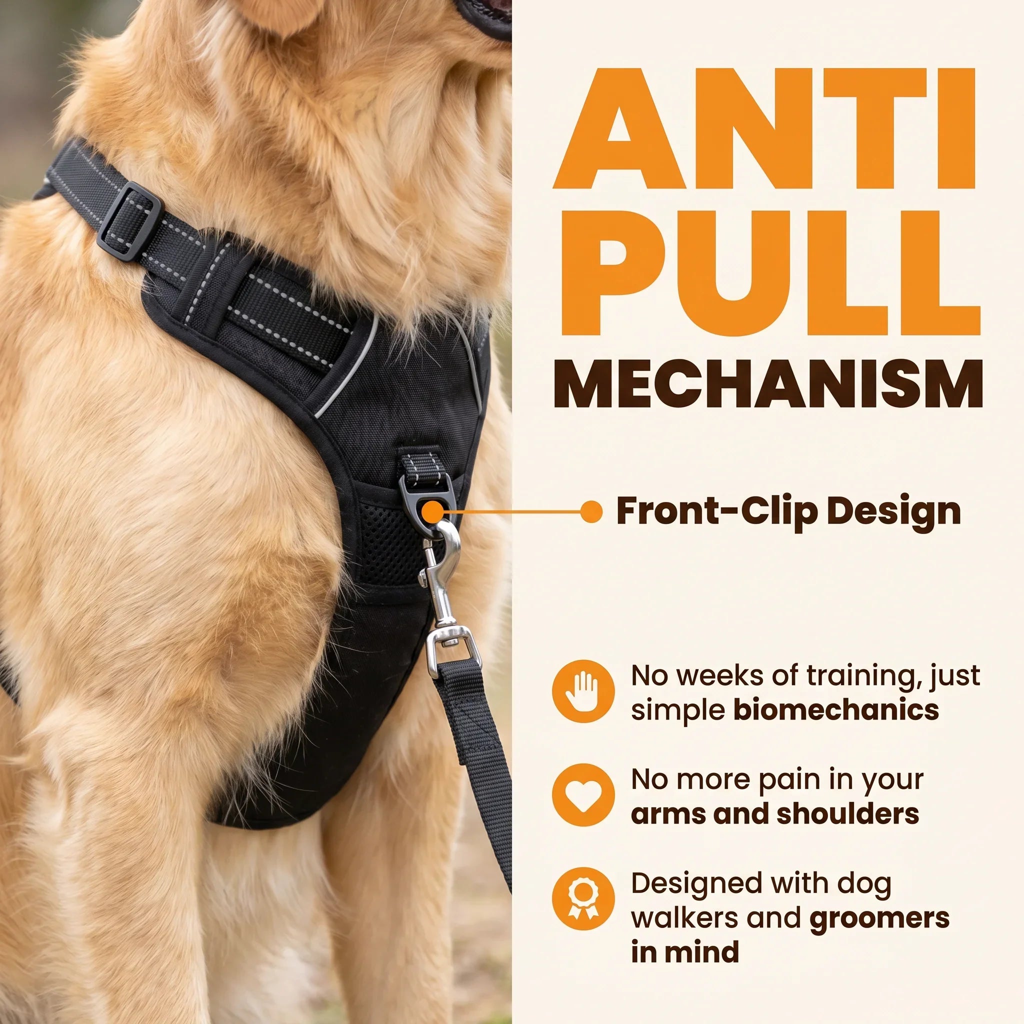 MowzyWalk™ No-Pull Harness